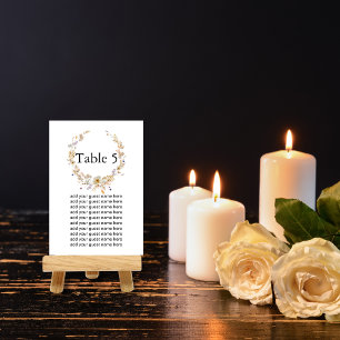 Numeração De Mesa Flores secas de flor silvestre e silvestre de inve