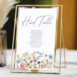 Numeração De Mesa Flores Selvagens Flores Florais Cabeça De Casament<br><div class="desc">Este é um Sinal de Mesa de Cabeça de Casamento de Flores Selvagens de Flores Florais de Flores Selvagens com Nomes!</div>