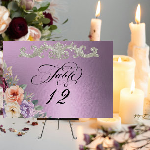 Numeração De Mesa Flores Silvestres da Primavera - Lavanda