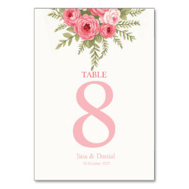 Numeração De Mesa Florescer ao Pôr do Sol