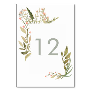 Numeração De Mesa Floresta Mágica Placa de Mesa