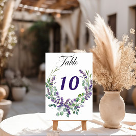 Numeração De Mesa Florestas de lavanda de casamento