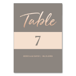 Numeração De Mesa Folha de Faux do Script Elegante