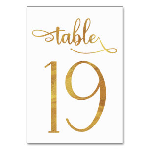 Numeração De Mesa Folha de folhas Douradas 3,5x5 número da tabela   