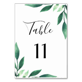 Numeração De Mesa Folhas de Oliva e Casamento Geométrico Dourado