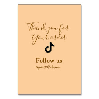 Numeração De Mesa follow us tiktok username social media add QR text