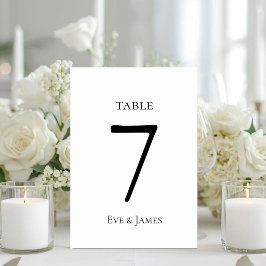 Numeração De Mesa Fonte Elegante Branca Casamento Formal Moderno