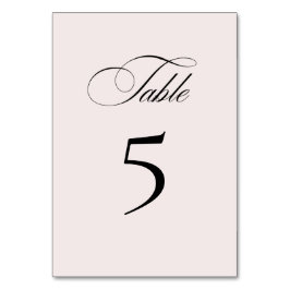 Numeração De Mesa Formal Elegant Table Number Card