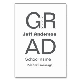 Numeração De Mesa Formando tipografia moderna graduação simples e mí