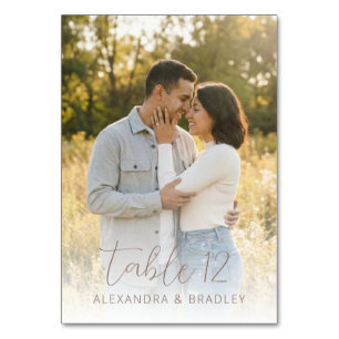 Numeração De Mesa Foto Contemporânea Terrosa Romântica