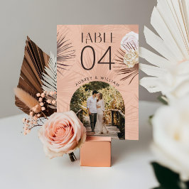 Numeração De Mesa Foto de Arco Moderno Bohemian Boho Watercolor Flor