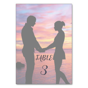 Numeração De Mesa Foto de casamento opaco desbotada