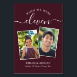 Numeração De Mesa Foto do Casal dos Anos Foto da Tabula Moderna de C<br><div class="desc">Lembre-se e divirta-se com seus números de recepções de casamento - Esses elegantes números simples de tabelas lhe dão a opção de incluir uma fotografia da noiva e do noivo na mesma idade que o número da mesa, o nome da noiva e do noivo e a data do casamento. A...</div>