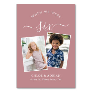 Numeração De Mesa Foto do Casal dos Anos Foto da Tabula Moderna de C