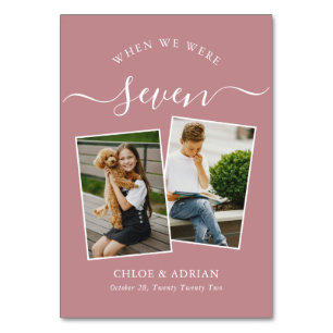 Numeração De Mesa Foto do Casal Moderno de Casamento dos Anos