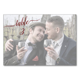 Numeração De Mesa Foto horizontal ✨ belo casamento de Casais desbota