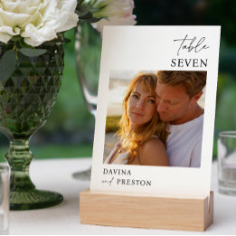 Numeração De Mesa FOTO MÍNIMA do Script Contemporâneo