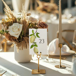 Numeração De Mesa Fresh Citrus Painted Lemons Modern Mediterranean<br><div class="desc">Add to your party decor with this simple table number card. It features my illustration of lemons on a branch and is ready to be customized with your own table number. You will have to order separate table numbers for each of your tables. About the illustration: This illustration is taken...</div>