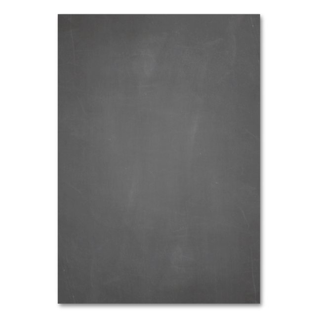 Numeração De Mesa Fundo de Modelo de quadro chalkboard personalizáve (Verso)