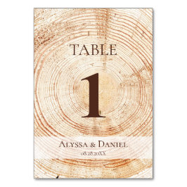 Numeração De Mesa Fundo de textura de madeira rústica personalizada