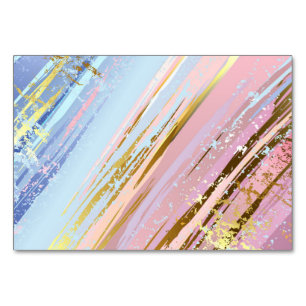 Numeração De Mesa Fundo Rosa Texturizado