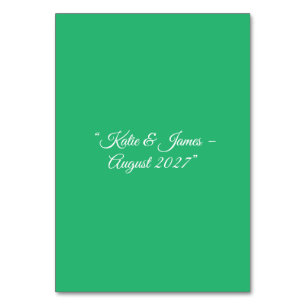 Numeração De Mesa Fundo Verde de Casa - Design de Casamento