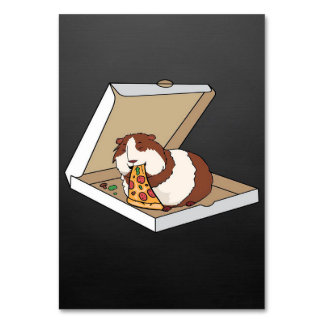 Numeração De Mesa Funny Guinea Pig Pizza Cartoon Funny Pet Gift Idea