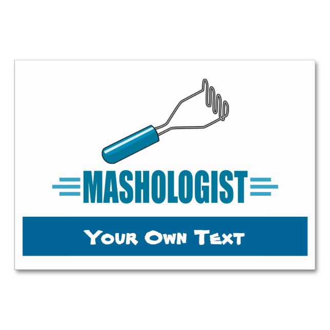 Numeração De Mesa Funny Mash Potato (Frente)