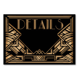 Numeração De Mesa Gabinete de Casamento do Estilo Art Deco