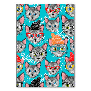 Numeração De Mesa Gato no chapéu