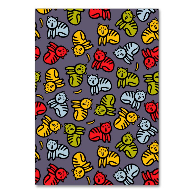 Numeração De Mesa Gatos e bananas (Frente)