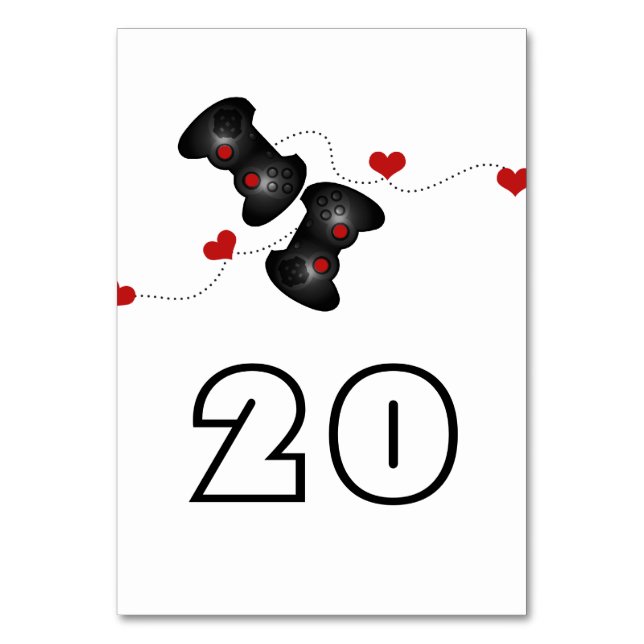 Numeração De Mesa Geeky Gamers Mesa Dark (Frente)