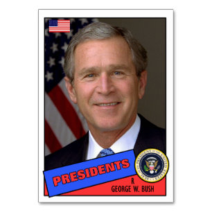 Numeração De Mesa George W. Bush Baseball Card