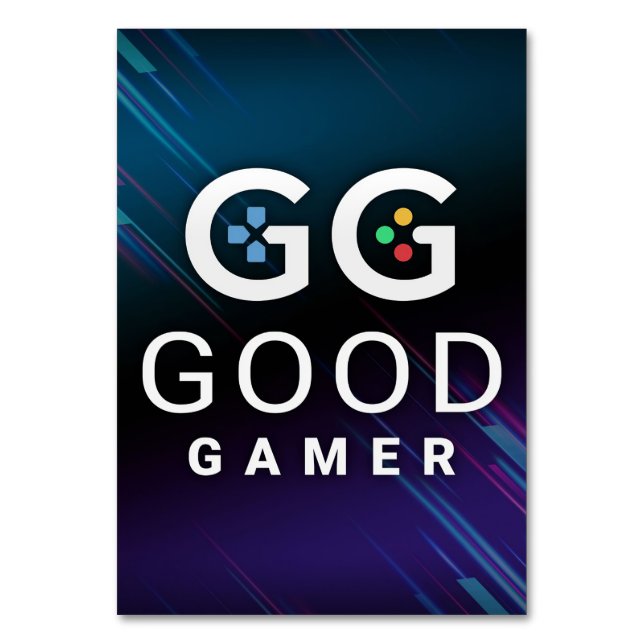 Numeração De Mesa GG Good Gamer Video (Frente)