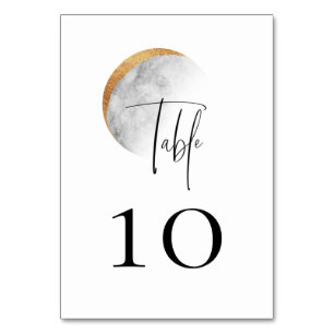 Numeração De Mesa Gilded Moon Wedding