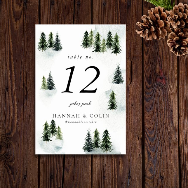 Numeração De Mesa Glen White Green - Montanha Verde Verde Verde (Criador carregado)