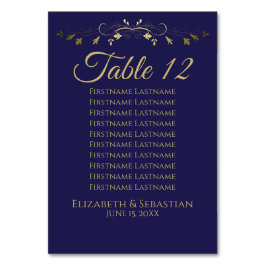 Numeração De Mesa Gráfico de Assentos Simples de Casamentos Elgant D