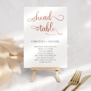 Numeração De Mesa Gráfico de Mesa de Casamento Dourado de Rosa de C