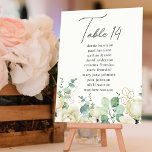 Numeração De Mesa Gráfico de Número de Sentados da Tabela Magnolia E<br><div class="desc">Este cartão elegante de assentos de mesa é perfeito para um casamento simples e rústico ou qualquer ocasião especial. O design floral apresenta magnólia aquarela eucalipto com verde. Personalize e adicione cada número de tabela de que você precisa ao seu carrinho individualmente.</div>