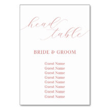 Gráfico de Sentados de Casamento de Mesa Rosa-rosa