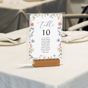 Numeração De Mesa Gráfico de Sentos de Casamento de Sangue de Flor S