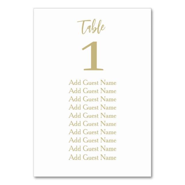 Numeração De Mesa Gráfico Sentado de Número Mínimo Simples de Tabela (Frente)