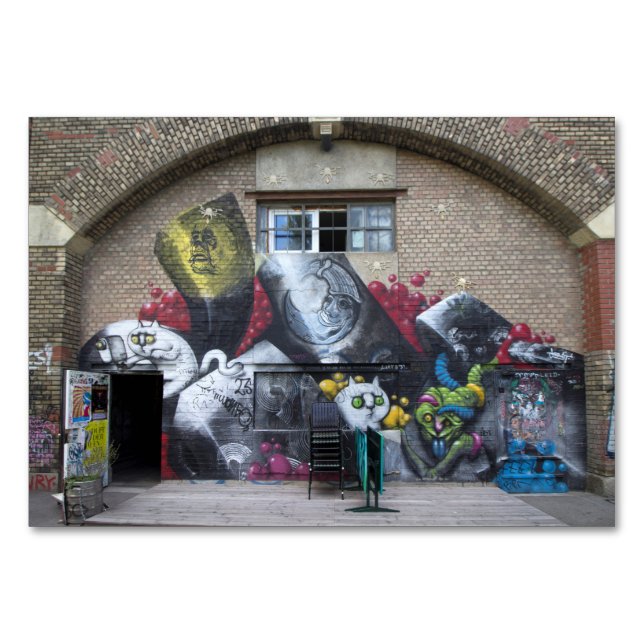 Numeração De Mesa Grafite De Stadtbahnbogen, Wien Österreich (Frente)