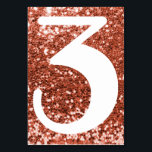 Numeração De Mesa Grande número moderno Faux Cobre Glitter<br><div class="desc">Crie seus próprios números da mesa de casamento. Trendy realmente grandes números de dígitos de solteiro. Para casamentos maiores com mais mesas, você pode alterar o tamanho da fonte. Você também pode escolher um rosto ou cor diferente para se adequar à sua suíte de casamento ou evento especial. Estilhador de...</div>