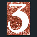 Numeração De Mesa Grande número moderno Faux Cobre Glitter<br><div class="desc">Crie seus próprios números da mesa de casamento. Trendy realmente grandes números de dígitos de solteiro. Para casamentos maiores com mais mesas, você pode alterar o tamanho da fonte. Você também pode escolher um rosto ou cor diferente para se adequar à sua suíte de casamento ou evento especial. Estilhador de...</div>