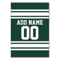 Green White Football Jersey - Número Personalizado