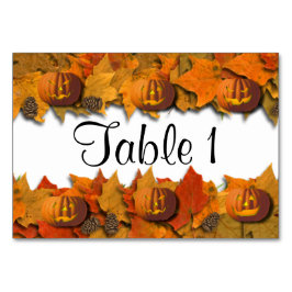 Numeração De Mesa Halloween Pumpkins