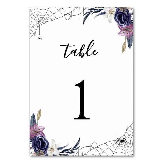Numeração De Mesa Halloween Wedding (Frente)
