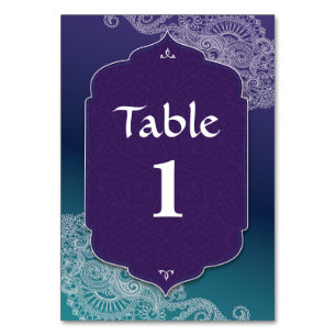 Numeração De Mesa Henna Style Jewel Tabelas Número Casamento