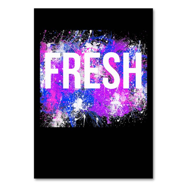 Numeração De Mesa Hip Hop New Old School Rap Urban Slang (Frente)